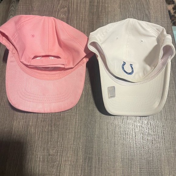 Hats, Indianapolis Colts, vintage. White and pink. - Picture 4 of 8